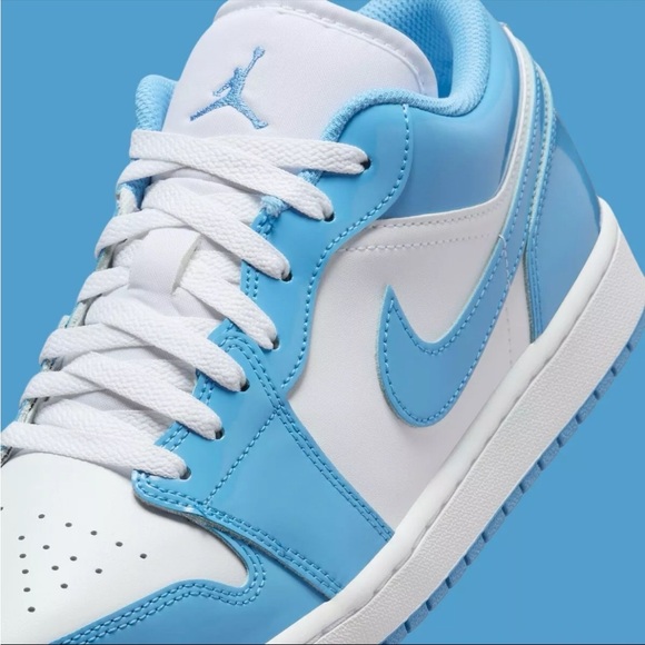 Nike Air Jordan 1 Low Legend Blue UNC White Sneakers FZ2138-114 Men's Size 8 - Picture 4 of 8